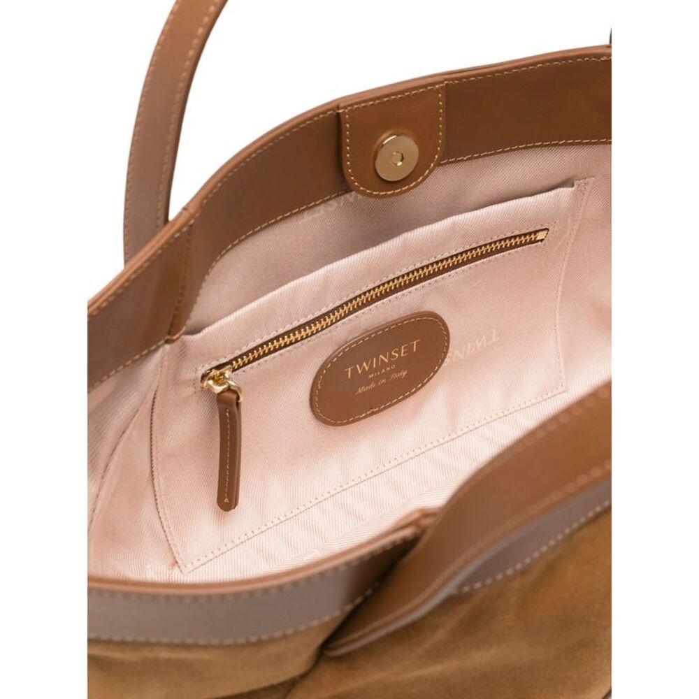Twinset Brown Tote Bags Women - Picture 3 of 5